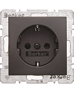 Berker S.1/B.3/B.7 wandcontactdoos+ra 1-v. steekklem kindv. antr.ma