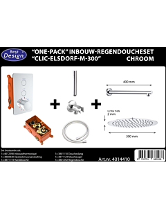 Best Design One Pack regendoucheset Clic Elsdorf M Ø 300 mm chroom