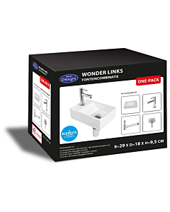 Best Design One Pack fonteincombinatie Wonder links glans wit