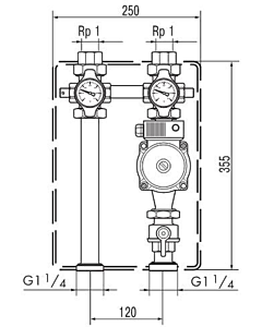 Vaillant auroTHERM inbouwset VFK 145/155 verticaal