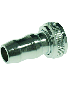 VSH slangkoppeling messing 3/4" x wartel 3/4" bi.dr. verchroomd