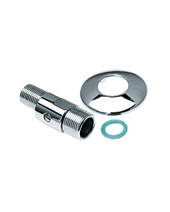 Bonfix S-koppeling 3/4" x 1/2" afsluitbaar met rozet chroom1 stuks