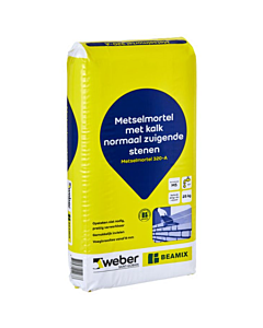 Weber Beamix metselmortel met kalk 320-A zak 25 kg