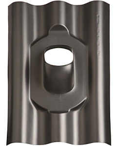 Ubbink dakdoorvoerpan 131 Eternit 177 x 51mm 25-45° Golfpl.GPN zwart