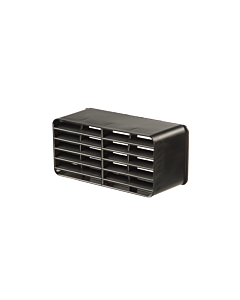 Ubbink vloerventilatie muurrooster waalformaat zwart 50 x 105 mm