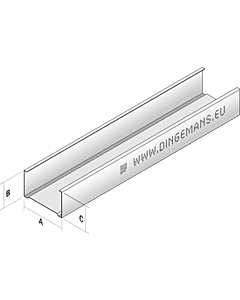 Dingemans Metal Stud C-plafondprofiel C60/27 lengte 400 cm