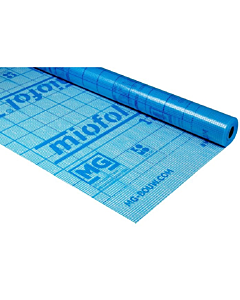 MG Miofol 125 G dampdoorlatende folie blauw 200 cm rol 50 m