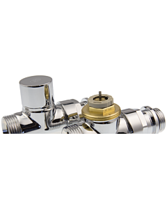 Comap Design therm. kraan en voetvent. recht M30 1/2 x 3/4" euro chr