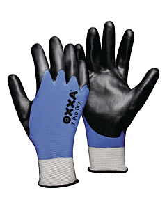 Oxxa werkhandschoen X-PRO-DRY zwart-blauw maat 11