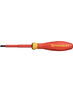Tecwerk Schroevendraaier maat PH 1 klinglengte 80 mm VDE geïsoleerd m. maatindicatiesysteem