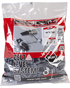 Rubi Delta Level Systeem clip 1.0 mm 3-12 mm 200 stuks