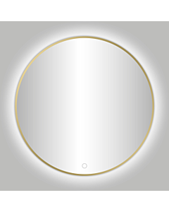 Best-Design Nancy spiegel met LED Ø 100 cm mat goud